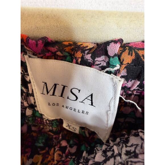 Misa Los Angeles Mini Skirt Ruffle Tiered Floral Boho Chic Size XS - Picture 5 of 6